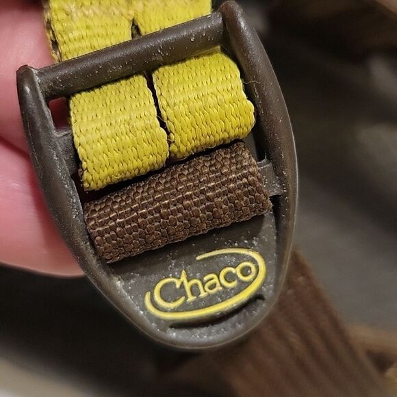 11 CHACO VIBRAM TAN BROWN ADJUSTABLE STRAP ACTIVE OUTDOOR SANDALS - Picture 10 of 10